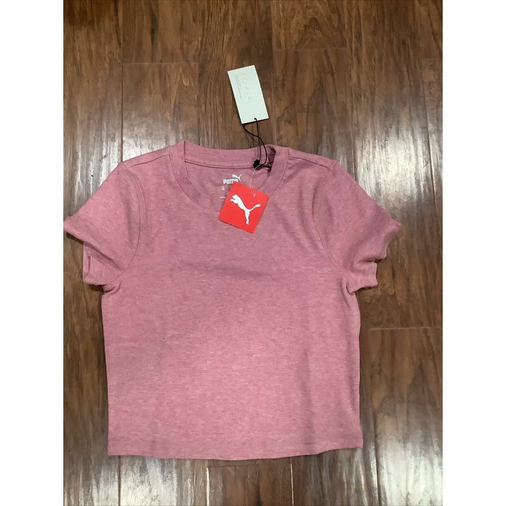 Puma Exhale Rib Tee T-Women's Size XSmall Color Dusty Orchid